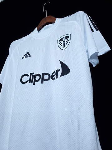 Leeds United Pre-match Training White Soccer Football Training Kit 2023-24