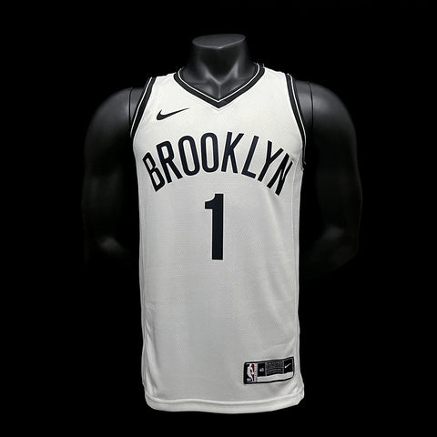 Brooklyn Nets Bridges #1 Spurs White NBA Jersey