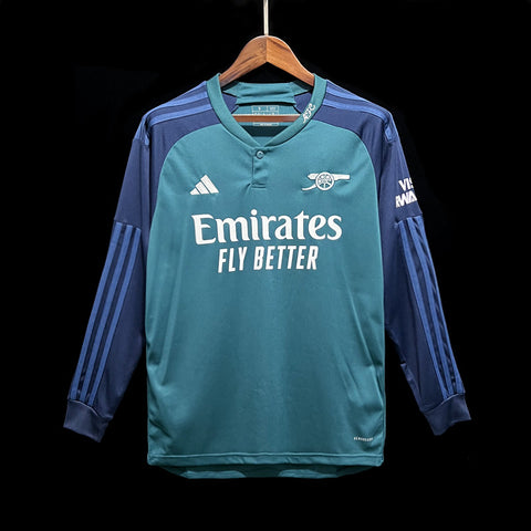 Arsenal 3rd Away Soccer Football Jersey Long Sleeve 2023-24