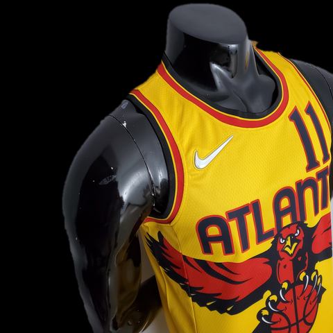 Atlanta Hawks Young #11 Yellow  NBA Jersey 75th Anniversary City Edition