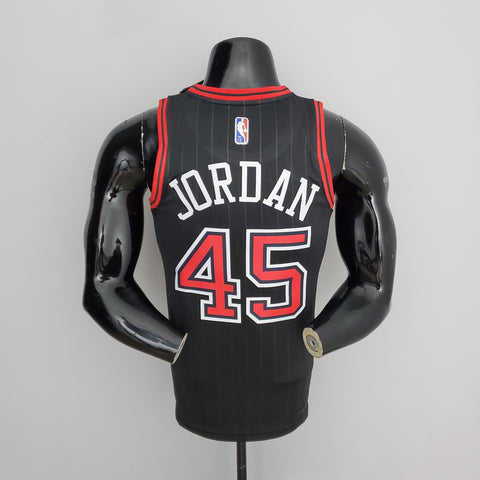 Chicago Bulls Jordan #45 Flyers Black NBA Jersey 75th Anniversary