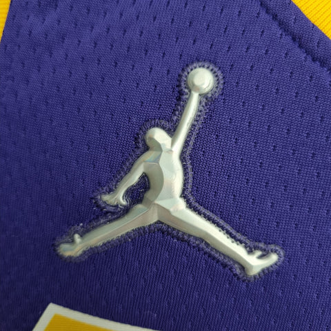 Los Angeles Lakers James #6 Jordan Purple NBA Jersey 75th Anniversary