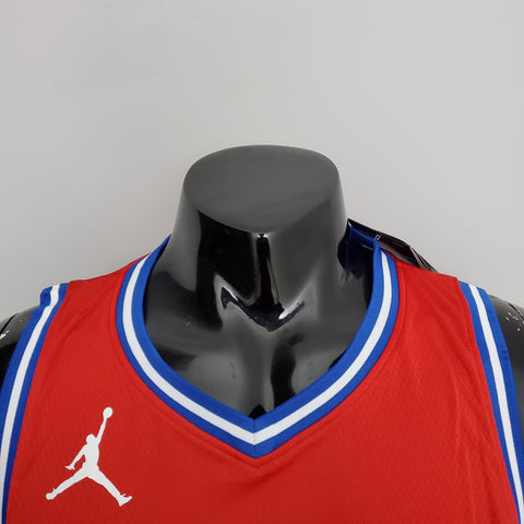 Philadelphia 76ers Harden #1 Red  NBA Jersey V-Neck