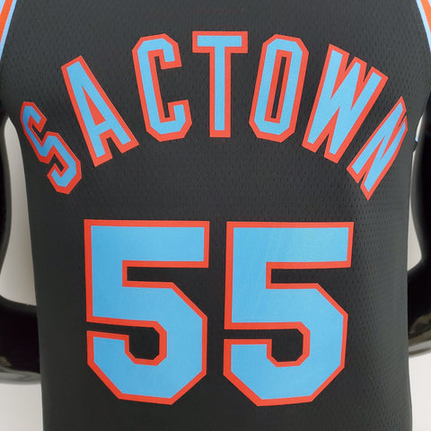 Sacramento Kings Kings Williams #55 Black NBA Jersey City Edition 2021