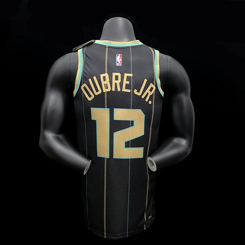 Charlotte Hornets Oubre Jr. #12 Black NBA Jersey City Version
