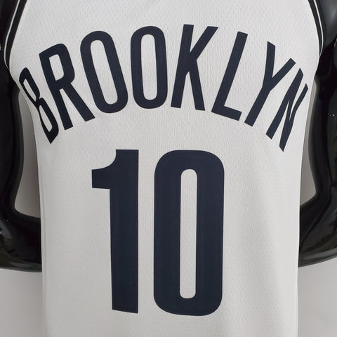 Brooklyn Nets Simmons #10 White  NBA Jersey 75th Anniversary