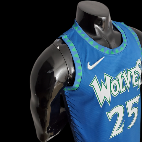 Minnesota Timberwolves Rose #25 Blue NBA 75th Anniversary Jersey 2022