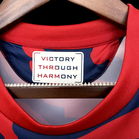 Arsenal Pre-match Training Red Soccer Football Training Kit 2023-24