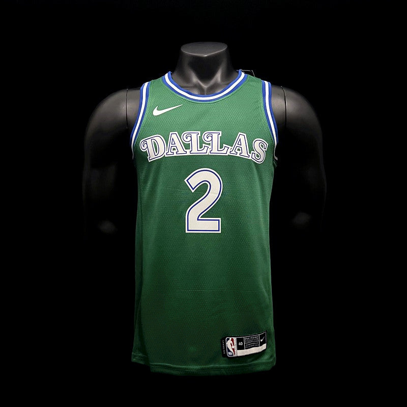 Dallas Mavericks Irving #2 Retro Green NBA Jersey 2022-23