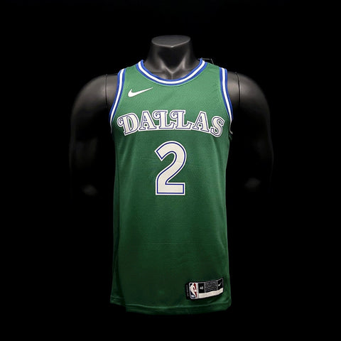 Dallas Mavericks Irving #2 Retro Green NBA Jersey 2022-23