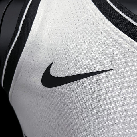 Brooklyn Nets Bridges #1 Spurs White NBA Jersey