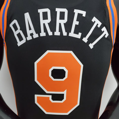 New York Knicks Barrett #9 Black NBA Jersey Urban Edition