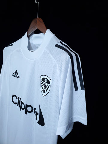 Leeds United Pre-match Training White Soccer Football Training Kit 2023-24