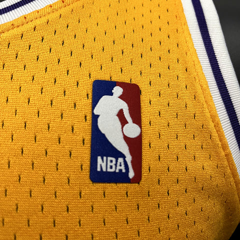 Los Angeles Lakers Rodman #73 Yellow Retro NBA Jersey