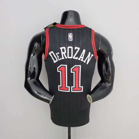 Chicago Bulls DeRozan#11 Flyers Black NBA Jersey 75th Anniversary