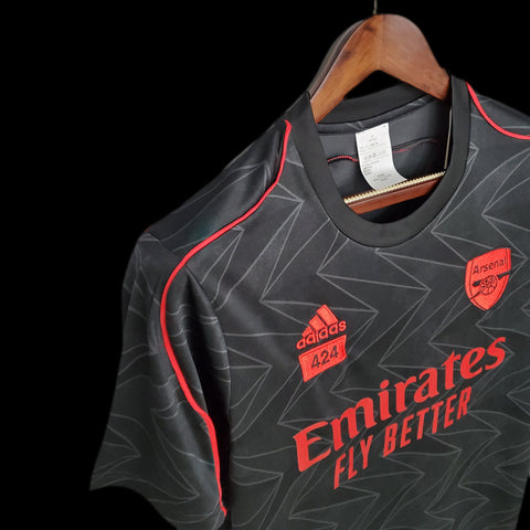 Arsenal "Adidas x 424" Training Black Soccer Football Training Kit 2023-24