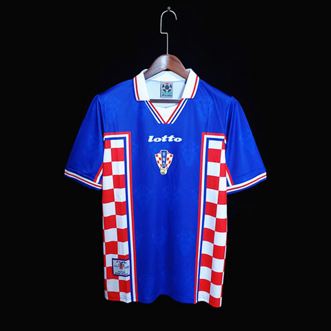 Croatia Retro Away Soccer Football Jersey 1998 | Croatia National Team