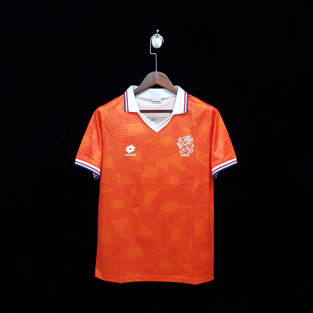 Netherlands Retro Home Soccer Football Jersey 1991