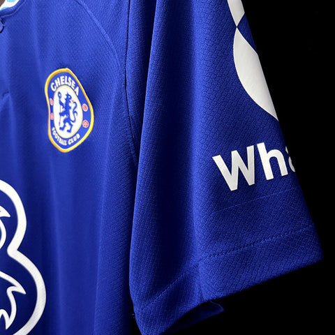 Chelsea Home + Arm Sponsor Soccer Football Jersey 2023-24