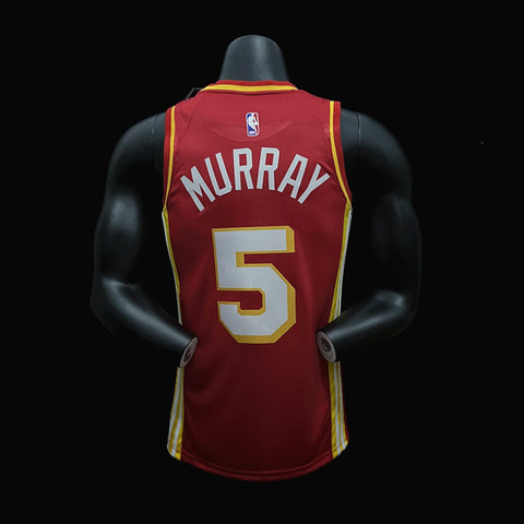 Atlanta Hawks Murray #5 Red NBA Jersey 2022-23