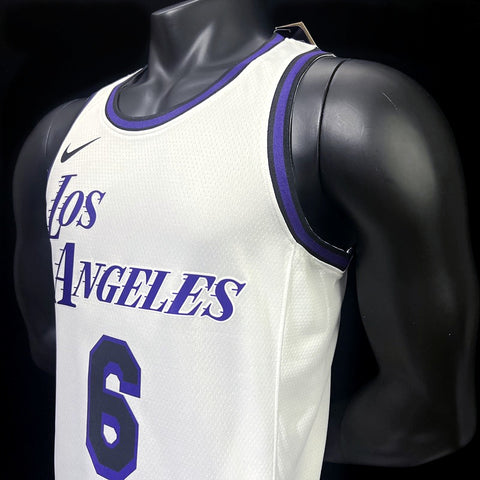 Los Angeles Lakers B James #6 NBA Jersey City Version 2022-23