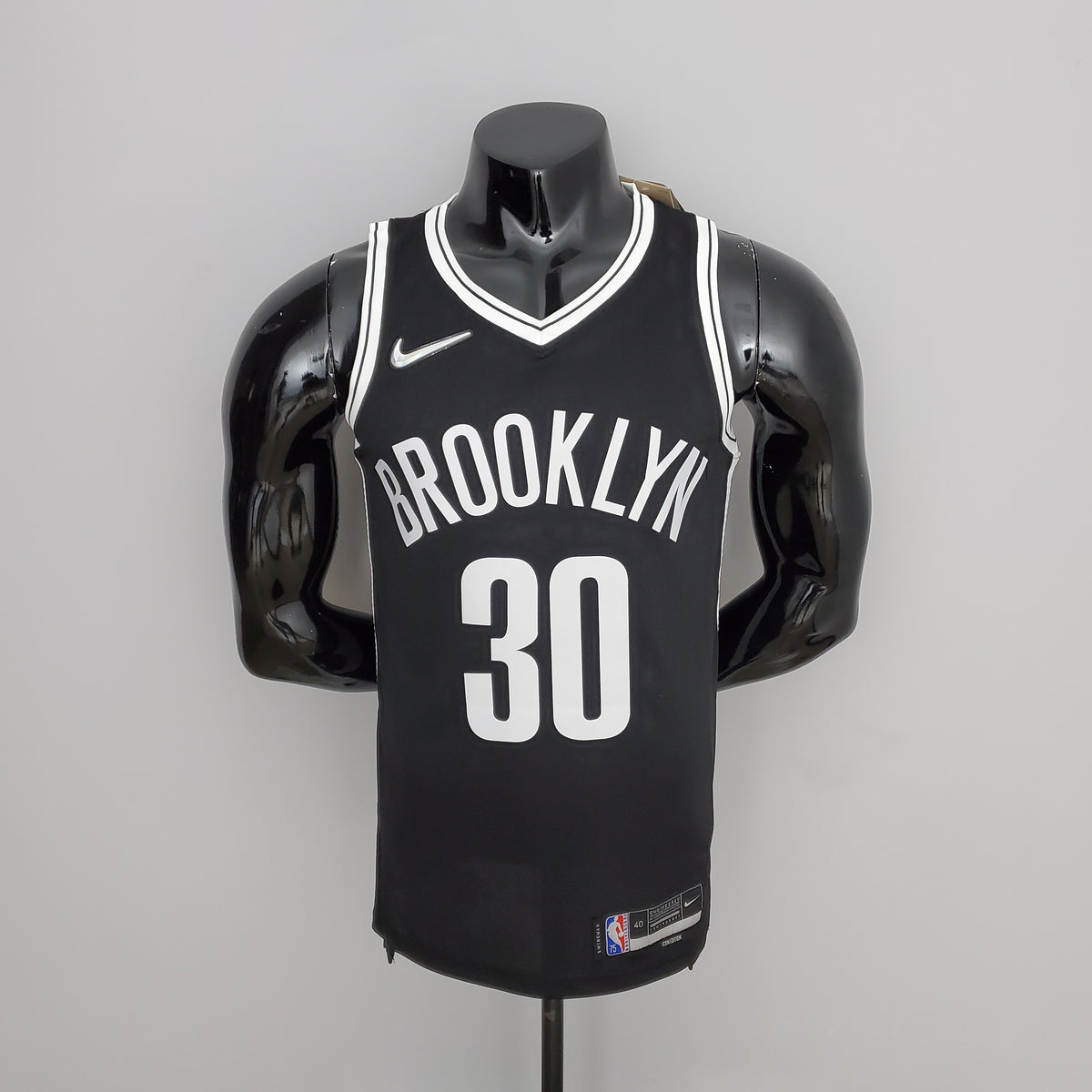 Brooklyn Nets Curry #30 Black  NBA Jersey 75th Anniversary