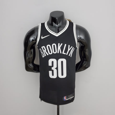 Brooklyn Nets Curry #30 Black  NBA Jersey 75th Anniversary