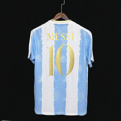 Argentina Commemorative Edition Messi #10 Home Football Soccer Jersey 2021-22