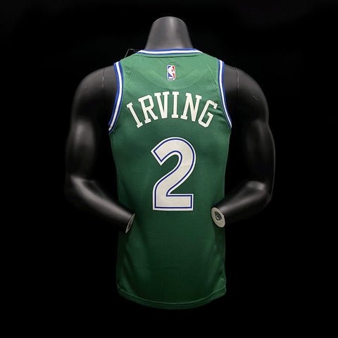 Dallas Mavericks Irving #2 Retro Green NBA Jersey 2022-23