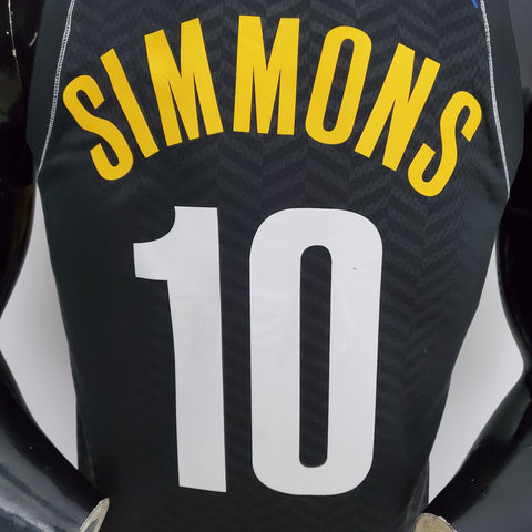Brooklyn Nets Simmons #10 Black  NBA Jersey City Edition
