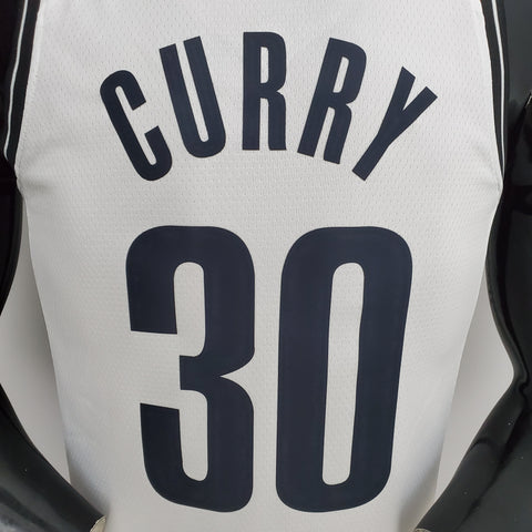 Brooklyn Nets Curry #30 White NBA Jersey 75th Anniversary