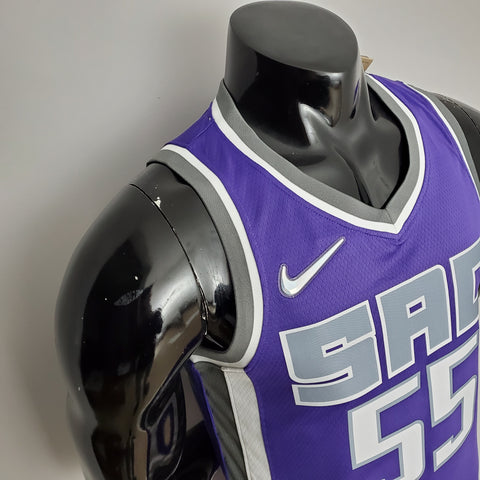 Sacramento Kings Kings Williams#55 Black Purple NBA Jersey 75th Anniversary