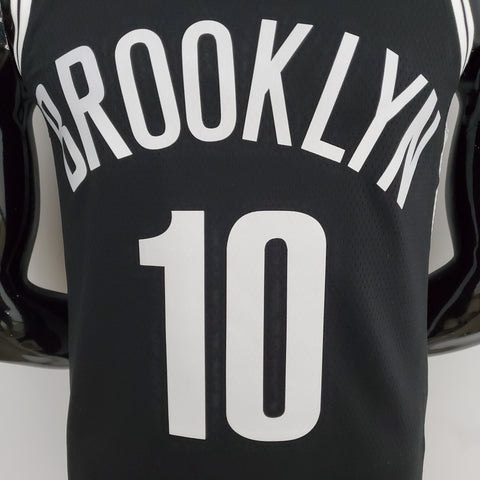 Brooklyn Nets Simmons #10 Black  NBA Jersey 75th Anniversary