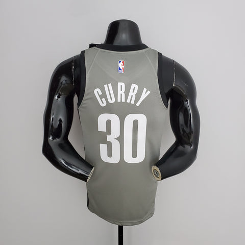 Brooklyn Nets Curry #30 Flyer Grey NBA Jersey