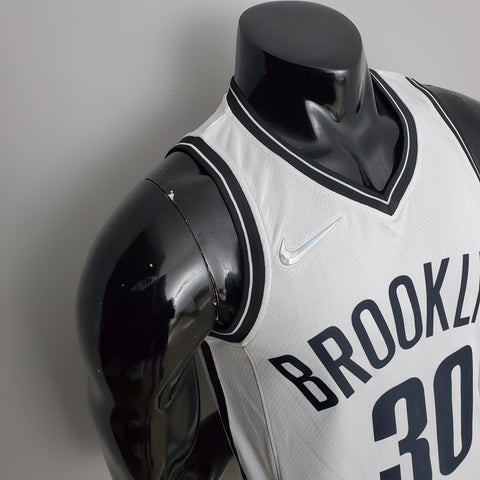 Brooklyn Nets Curry #30 White NBA Jersey 75th Anniversary