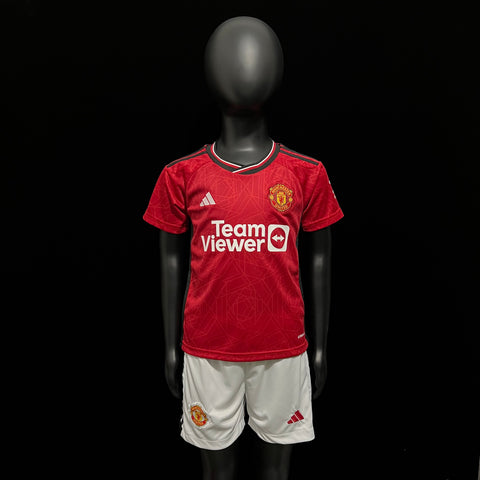 Kids M-U Home Soccer Football Jersey 2023-24