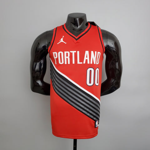 Maglia Portland Anthony #00  Red NBA Jersey Trailblazer