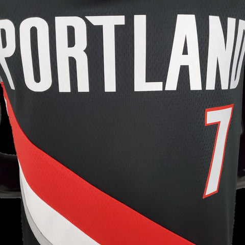 Maglia Portland ROY#7 Black  NBA Jersey Trail Blazers Home 2021