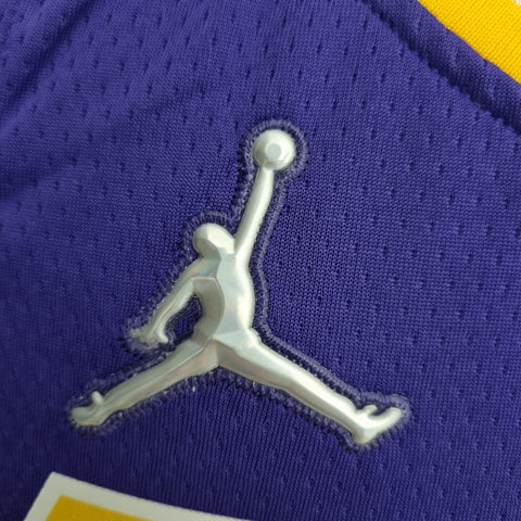 Los Angeles Lakers Davis #3 Jordan Purple NBA Jersey 75th Anniversary