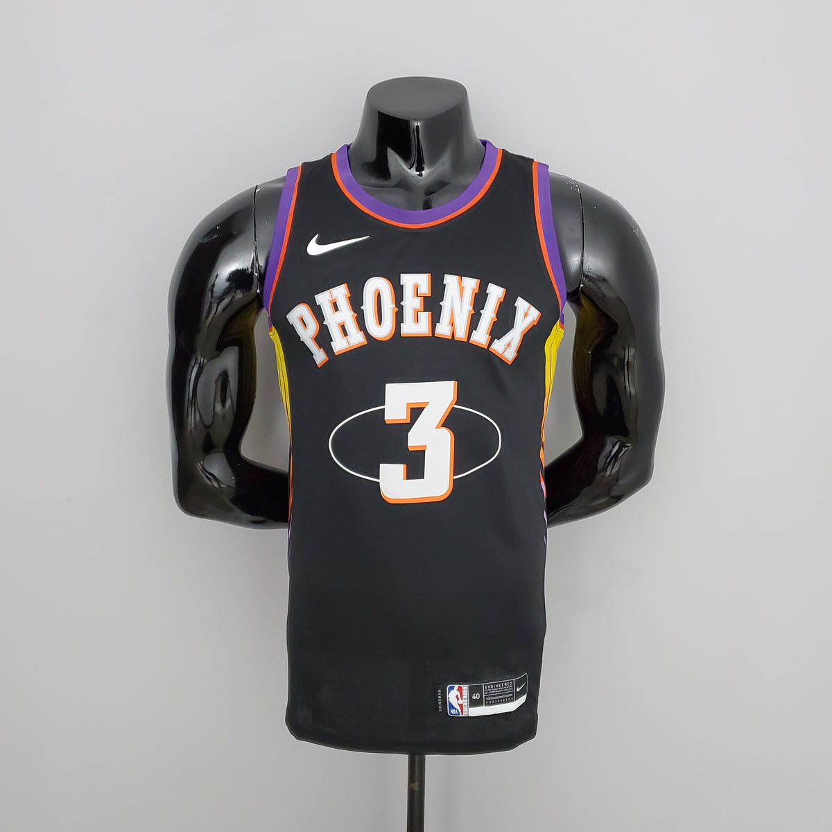 Phoenix Suns Paul #3 Black NBA Jersey City Edition