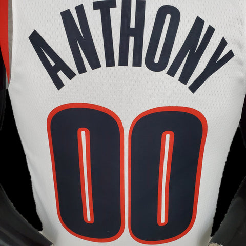Portland Trail Blazers Anthony #00 White NBA Jersey 2021