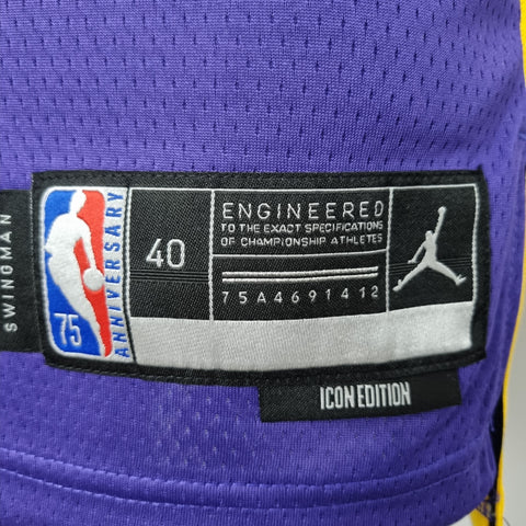 Los Angeles Lakers Howard #39 Jordan Purple NBA Jersey 75th Anniversary