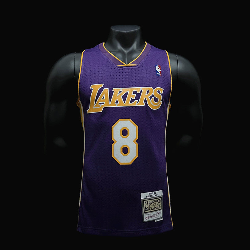 Los Angeles Lakers Bryant #8 Purple Retro NBA Jersey