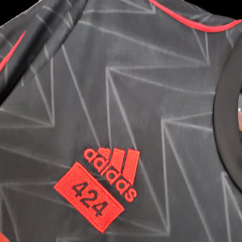 Arsenal "Adidas x 424" Training Black Soccer Football Training Kit 2023-24