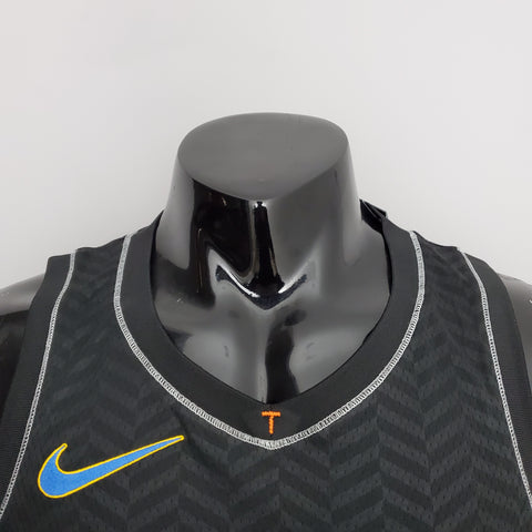 Brooklyn Nets Curry #30 Black NBA Jersey City Edition