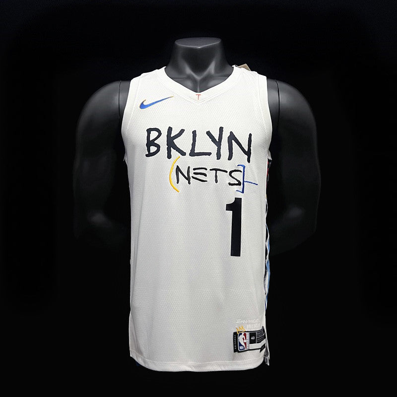 Brooklyn Nets Bridges #1 White NBA Jersey City Edition