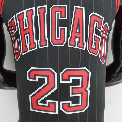 Chicago Bulls Jordan #23 Flyers Black NBA Jersey 75th Anniversary