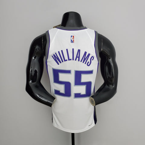Sacramento Kings Kings Williams #55 White NBA Jersey 75th Anniversary