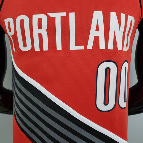 Maglia Portland Anthony #00  Red NBA Jersey Trailblazer