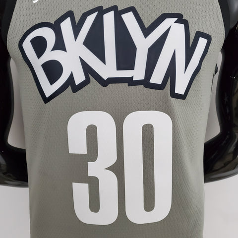 Brooklyn Nets Curry #30 Flyer Grey NBA Jersey